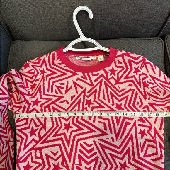 Only pink stars crop long sleeve sweater large - Picture 3 of 8